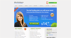Desktop Screenshot of 4everhosting.com