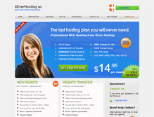 Tablet Screenshot of 4everhosting.com